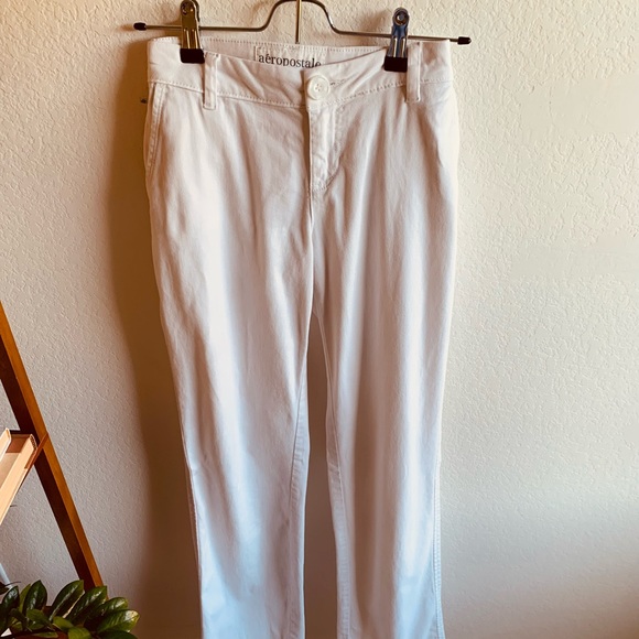 White Aeropostale Jeans Size 7/8 Long - Picture 2 of 7